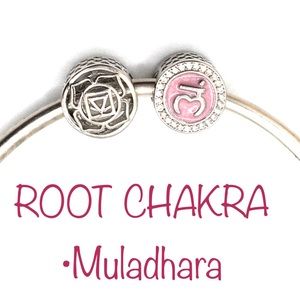 European charms Root Chakra & Muladhara Medallion 925 silver healing charms